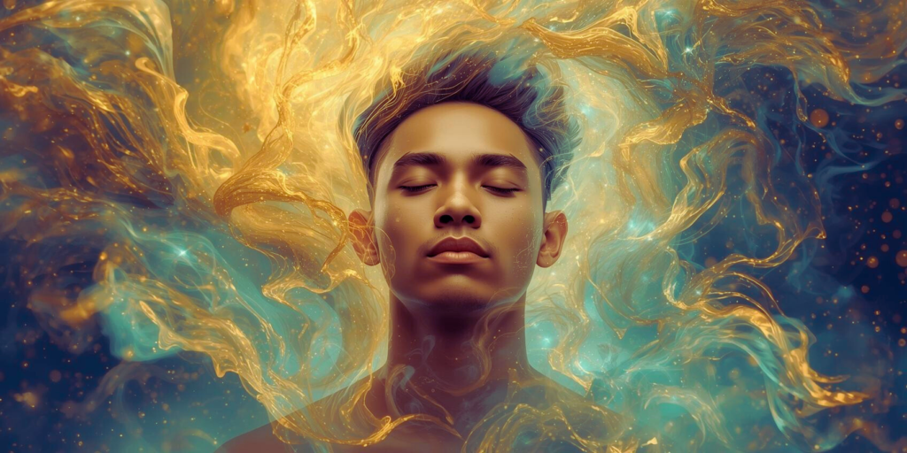 Educational illustration showing focused attention in hypnotherapy training